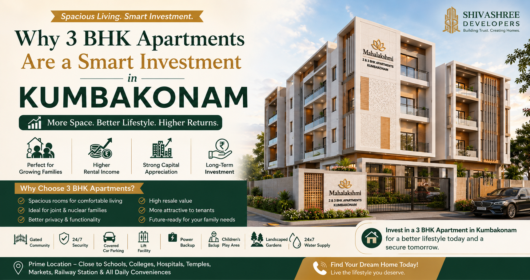 Why 3 BHK Apartments are a Smart Investment in Kumbakonam